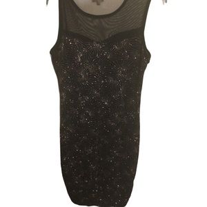 Olivia Mathews Black Sparkle BodyConDress